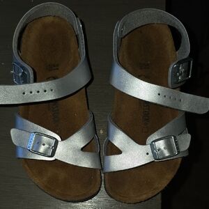 Silver Strappy Sandals